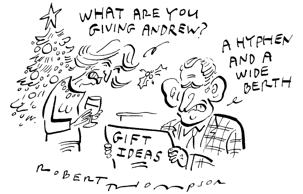 What are you giving Andrew?