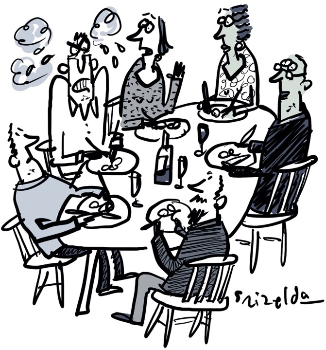 ‘Quiet for a moment everyone! Geoff would like to articulate his rage.’