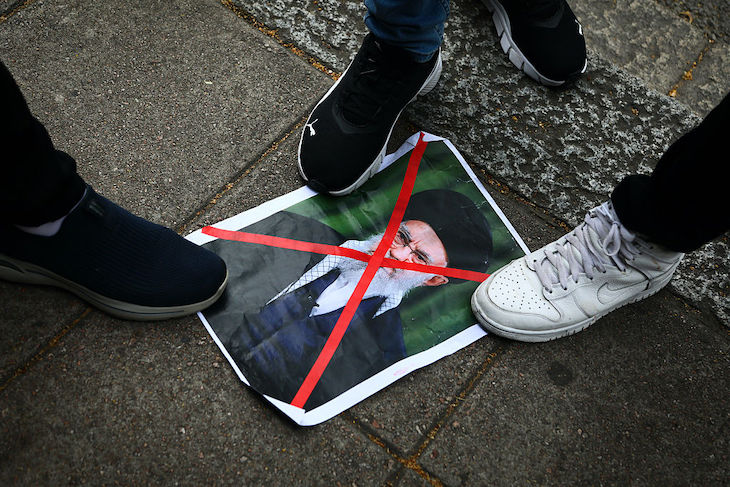 The keffiyeh crew’s curious silence on Iran