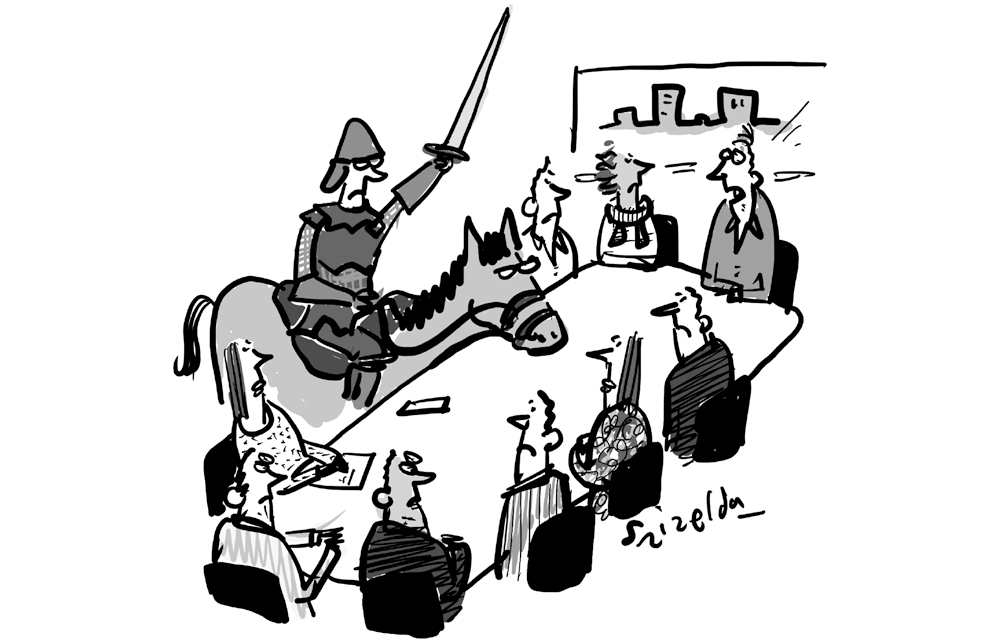 ‘I’m worried some of you may be harbouring leadership ambitions.’