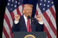 donald trump trans weightlifter impression