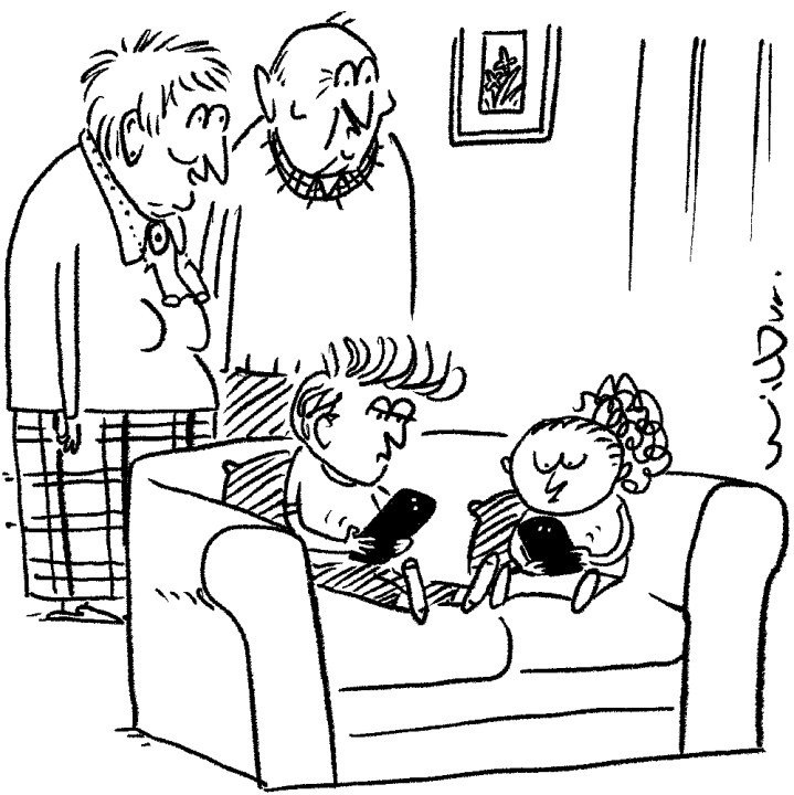 ‘Apparently the grandchildren are good for our brains.’