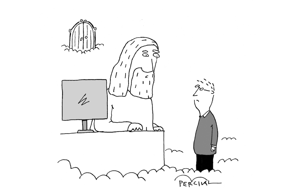 ‘You’ll have to wait until I’ve gone through your emails.’