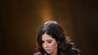 US Homeland Security Secretary Kristi Noem testifies during a Senate Judiciary Committee hearing on oversight of the Department of Homeland Security, on Capitol Hill in Washington, DC on March 3, 2026. (Photo by Mandel NGAN / AFP)