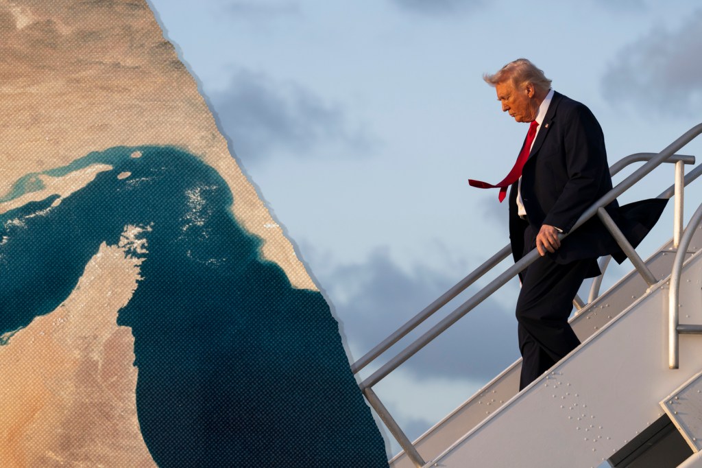 MIAMI, FLORIDA - MARCH 7: U.S. President Donald Trump arrives at Miami International Airport on March 7, 2026. President Trump returned to Miami after attending the Dignified Transfer of six US soldiers killed in Kuwait at the Dover Air Force Base in Dover, Delaware. (Photo by Roberto Schmidt/Getty Images)