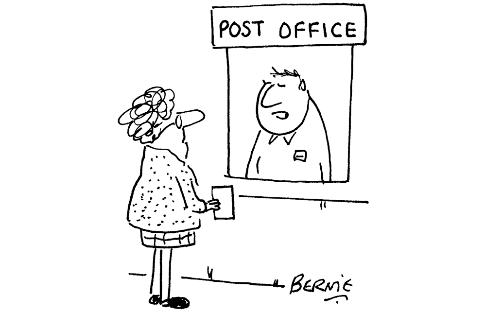 ‘If you want your letter to arrive on time, you have to put it in a parcel.’