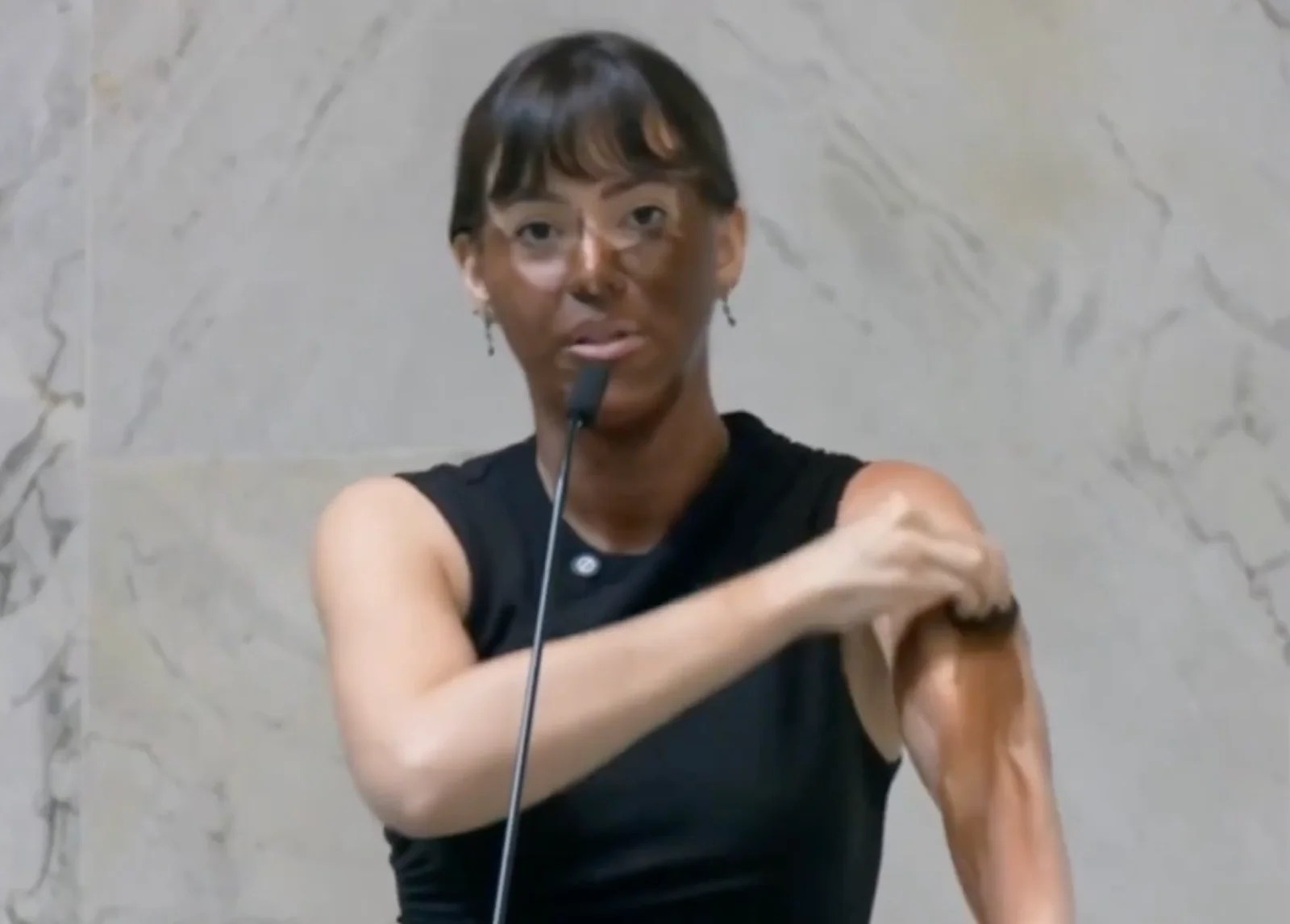 Why did this Brazilian politician black up in parliament?
