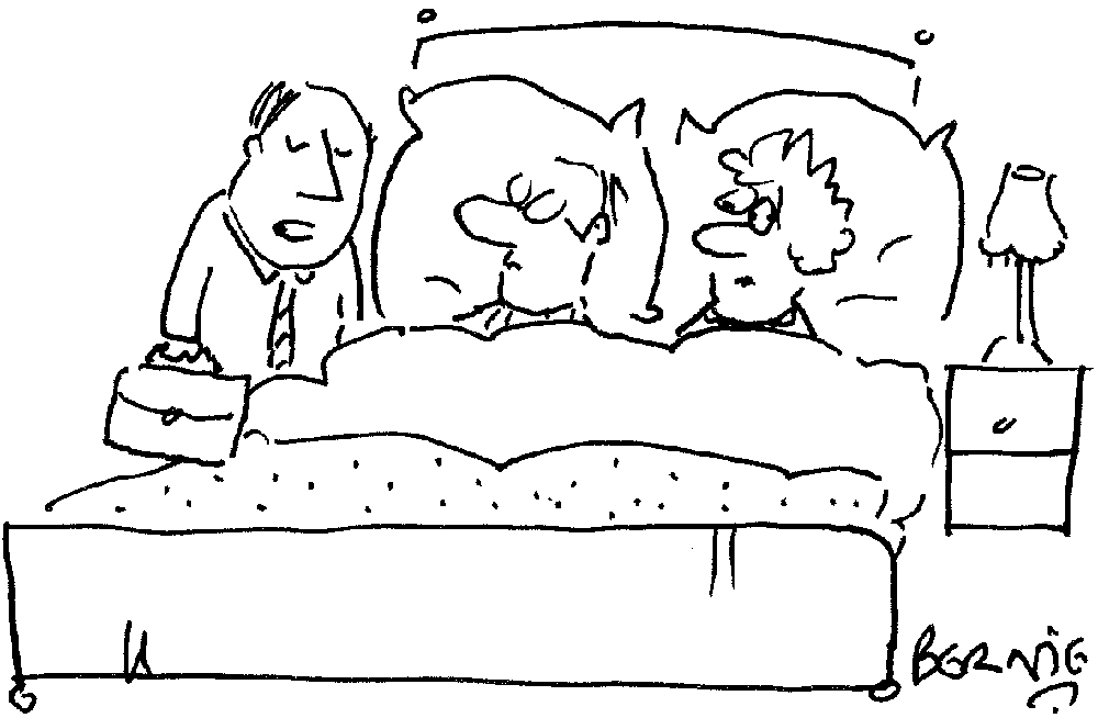 ‘Good evening, I’m from the government’s “summer of sex” compliance office.’