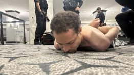 Cole Tomas Allen after he was apprehended at the White House Correspondent’s Dinner