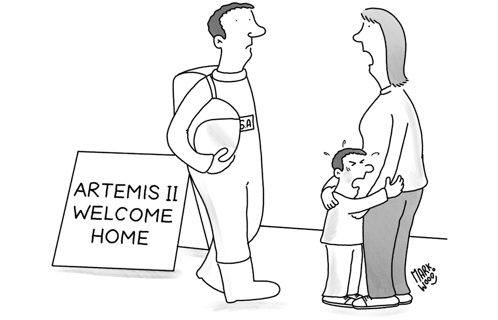 ‘Didn’t you even bring him back a souvenir?’