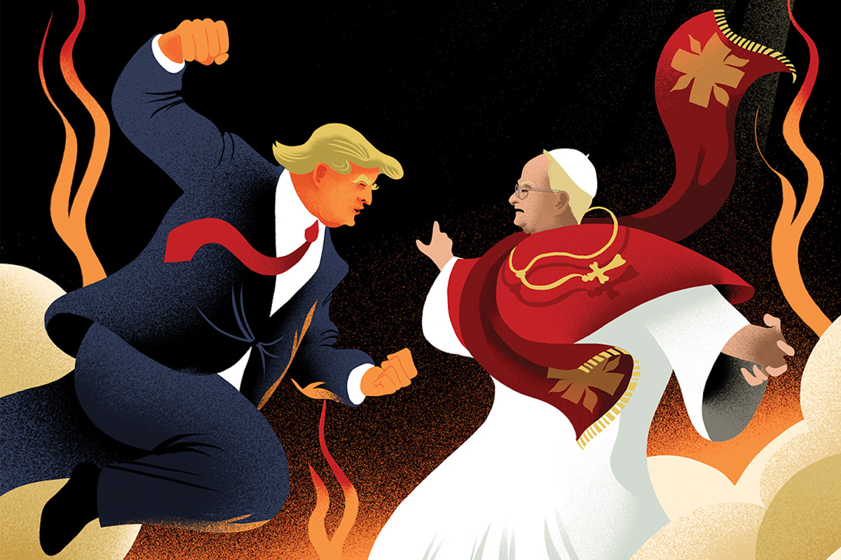 trump pope damian thompson