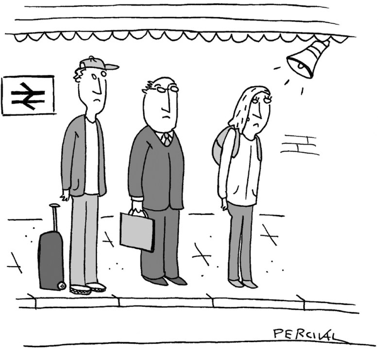 ‘We apologise for the delay – we are still trying to establish a timetable for departures.’