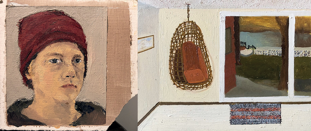 Small, skewed pictures that cast a spell: the art of Mollie Douthit