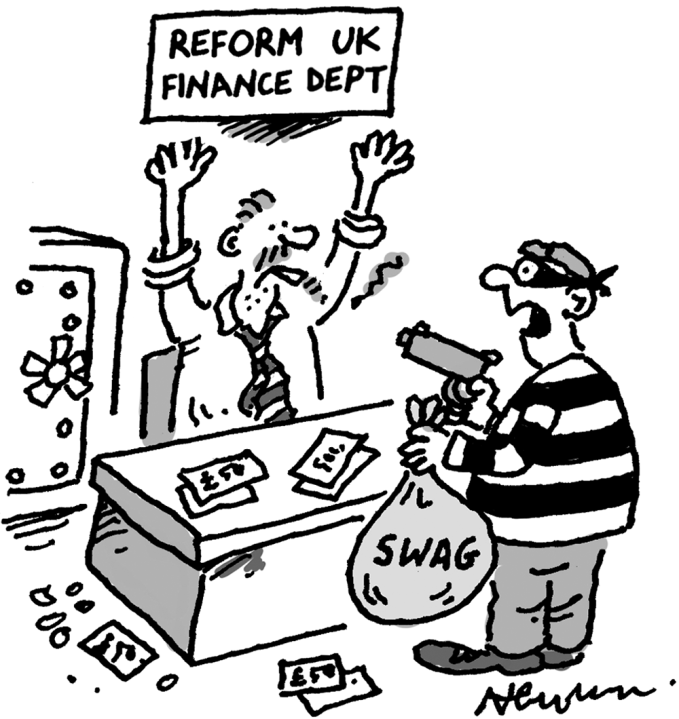 ‘Relax, I’m here to make a donation.’