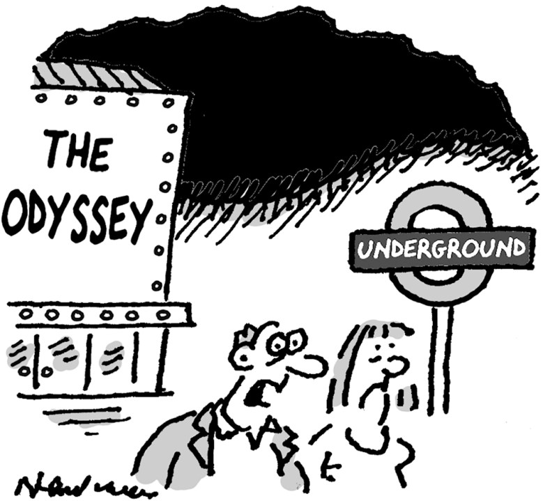 ‘Now for the long, gruelling journey home.’