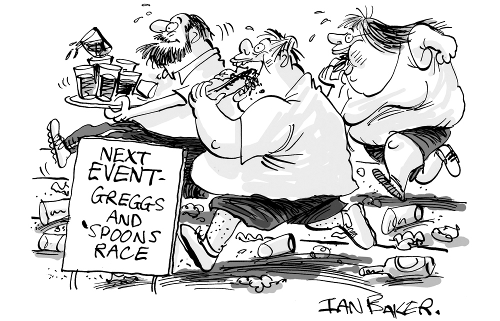 Greggs and ‘spoons race