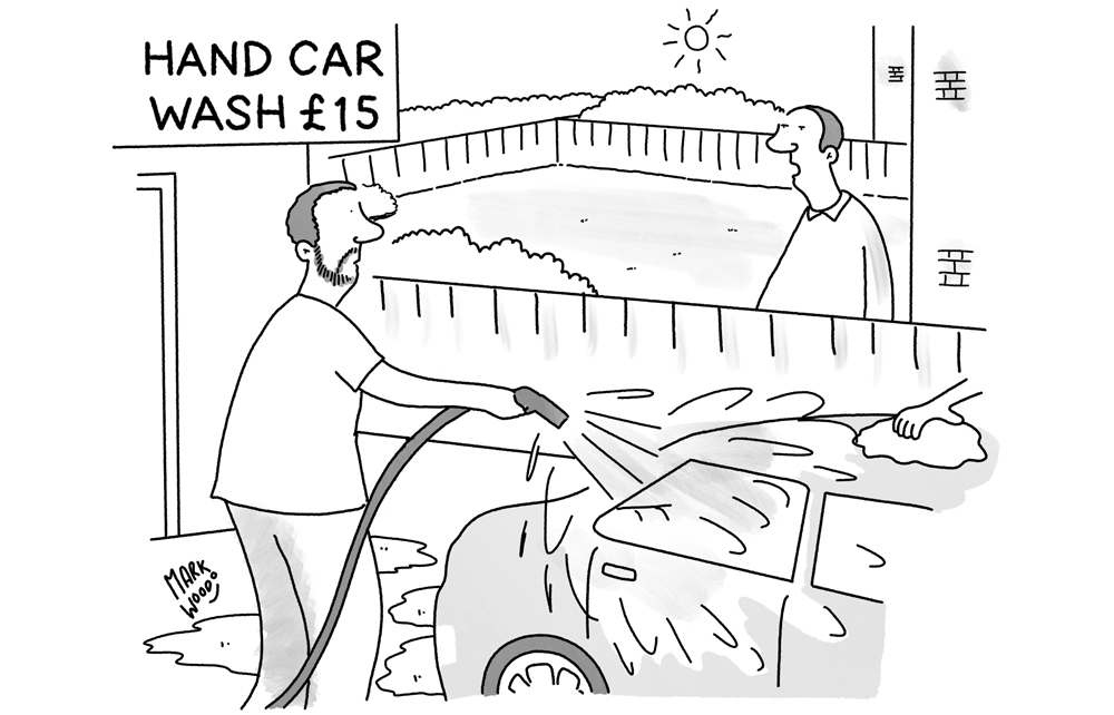 ‘I haven’t got a car. Can you water my lawn?’