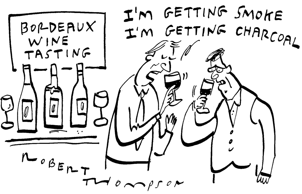 Bordeaux wine tasting