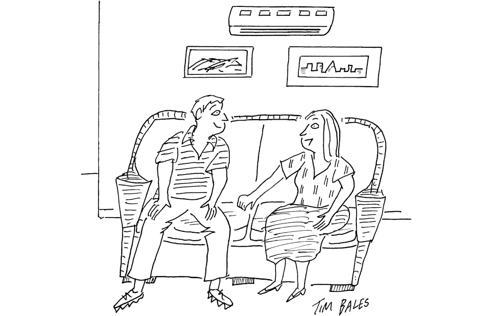 ‘Now that we’ve had air conditioning fitted I’m less worried about climate change.’