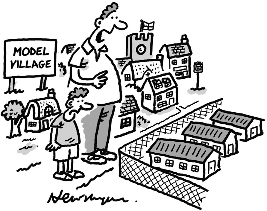 ‘And that’s the asylum centre.’