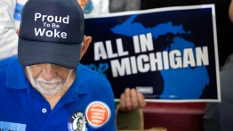 DETROIT, MICHIGAN - AUGUST 7: People attend a Michigan Democrats Unity Rally for Democrats who won their Primary election on August 7, 2026 in Detroit, Michigan. The rally brings together Michigan Democrat U.S. Senate Nominee Abdul El-Sayed, Michigan gubernatorial nominee and current Michigan Secretary of State Jocelyn Benson, and others. (Photo by Bill Pugliano/Getty Images)