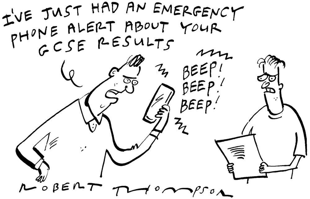 I’ve just had an emergency phone alert about your GCSE results