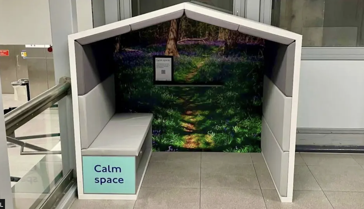 TfL trial 'calm space' at Ealing Broadway station