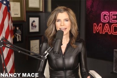 nancy mace cat suit